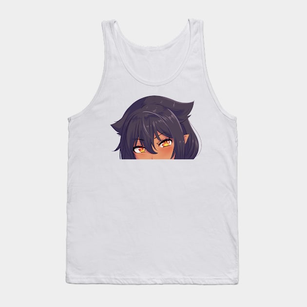 Jahy-sama, Jahy-sama wa Kujikenai, Jahy-sama peek, peek sticker Tank Top by AmyMeou